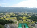 Aussicht vom Turm auf die Reisfelder