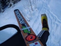 auch die Skis sind dabei