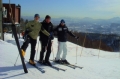 Skifahren am freien Tag