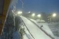 Training auf der kleinen Schanze wegen Schneesturm abgesagt