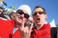 Roger und Andreas geniessen vor allem den Powder...