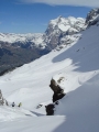 Mit Blick aufs Wetterhorn und Grindelwald
